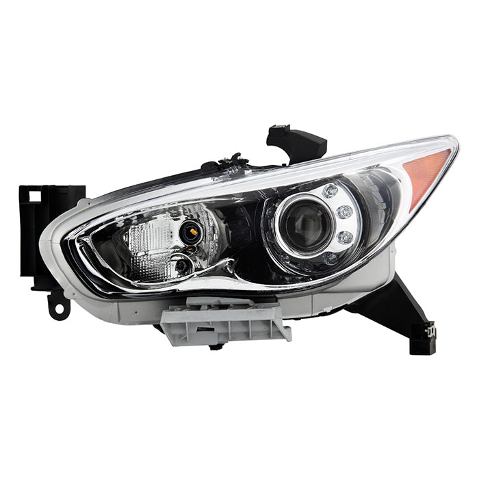 ( POE ) Infiniti Jx35 2013 / QX60 14-15 Xenon HID Projector Headlight - Low Beam D2S : - High Beam D2S : - Signal: 7507 (Included)- OE Left