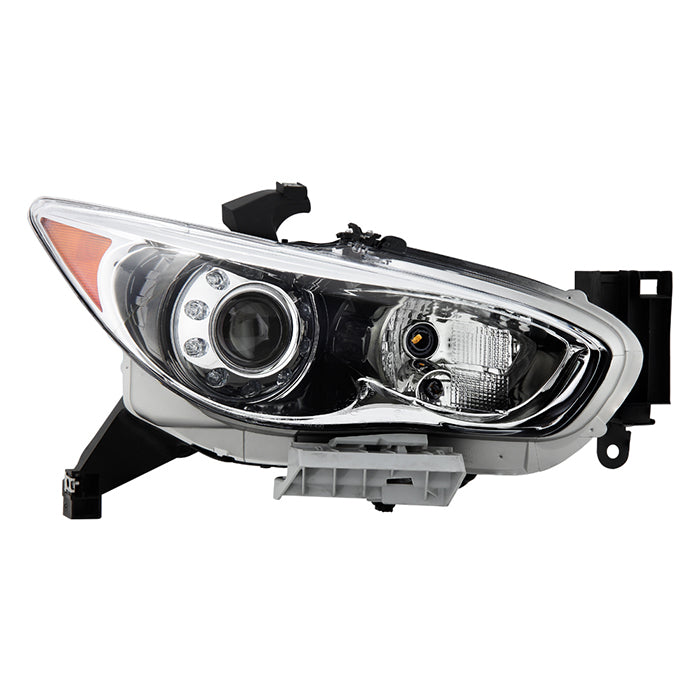 ( POE ) Infiniti Jx35 2013 / QX60 14-15 Xenon HID Projector Headlight - Low Beam D2S : - High Beam D2S : - Signal: 7507 (Included)- OE Right