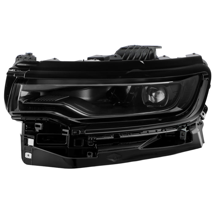 ( POE ) Jeep Wagoneer 22-25 w/LED Ballast Black Accents Full LED Headlight - OE Black Left