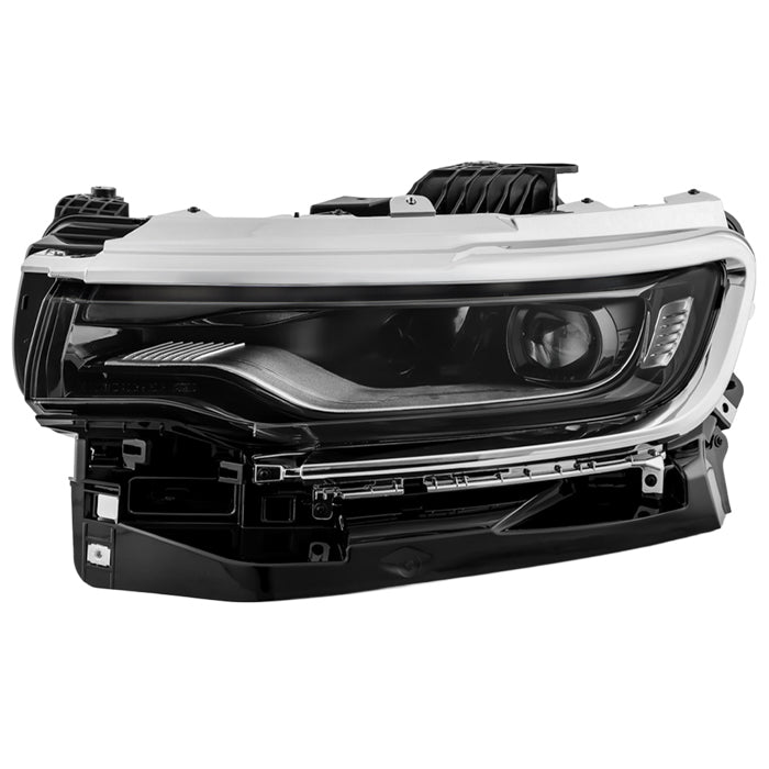 ( POE ) Jeep Wagoneer 22-25 w/LED Ballast Chrome Accents Full LED Headlight - OE Left