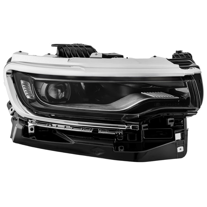 ( POE ) Jeep Wagoneer 22-25 w/LED Ballast Chrome Accents Full LED Headlight - OE Right