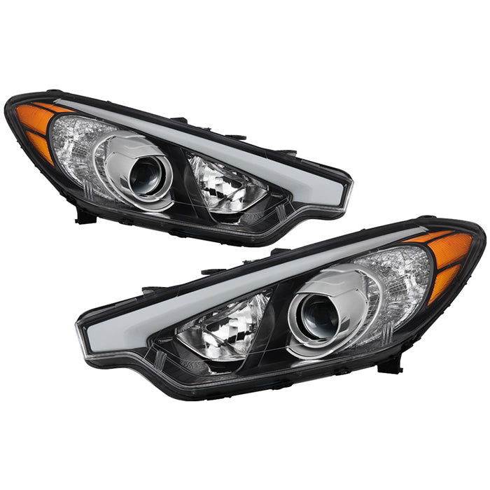 ( POE ) Kia Forte 14-16 w/Halogen Bulbs OE Headlights - SET - Low Beam - H11(Included) ; High Beam - H1(Included) ; Signal-2357A(Included)
