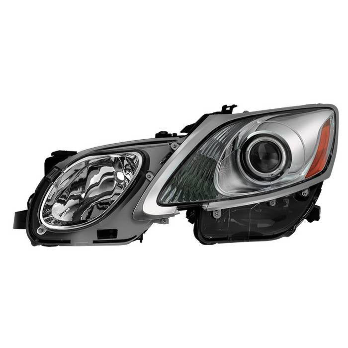 ( xTune ) Lexus GS 06-11 OE Projector Headlights (w/AFS. HID Fit & factory headlight washer only) - Chrome Left