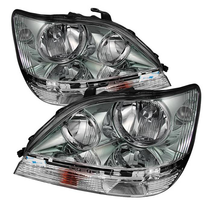 ( Akkon ) Lexus RX300 99-03 Halogen Only ( don‘t fit HID Models ) (Bulbs Not Included) OEM Style Headlights - Chrome