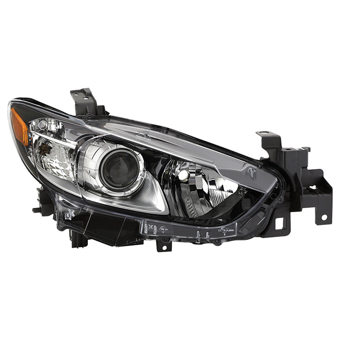 ( xTune ) Mazda 6 14-17 4Dr Halogen Models Only Passenger Side Projector Headlights - Low Beam-H11(Included) ; High Beam-HB3(Included) ; Signal-7440A(Included) -  OE Right