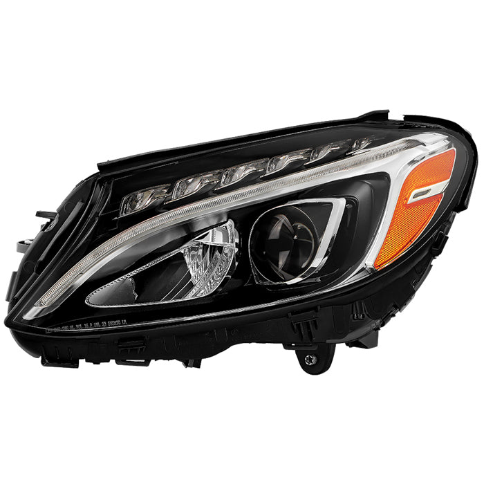 ( POE ) Mercedes Benz C Class W205 C300 C350e C400 15-18 Full LED Single Projector Headlights - OE Left