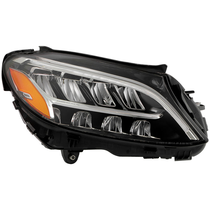 ( POE ) Mereceds Benz W205 21-22 C300 C43 AMG Full LED Non-AFS (Socket:4 pins) Projector Headlight - OE Right