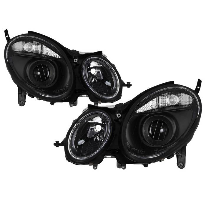 ( Akkon )Mercedes Benz W211 E-Class 03-06 Halogen Models (Don‘t fit HID Models) OEM Projector Headlights - Black
