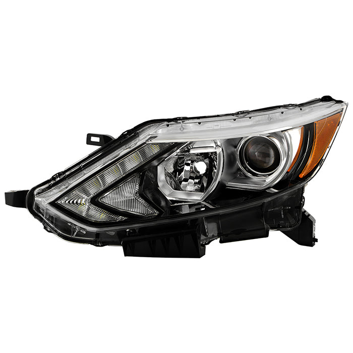 ( OE ) Nissan Rogue Sport 17-19 w/LED DRL Halogen Projector Headlights - Low Beam-H11(Included) ; High Beam-H9(Included) - OE Left