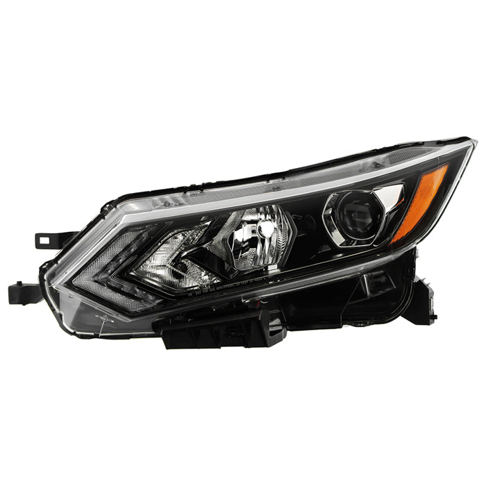 ( OE ) Nissan Rouge Sport 20-22 Halogen w/LED DRL Projector Headlight - OE Black Left