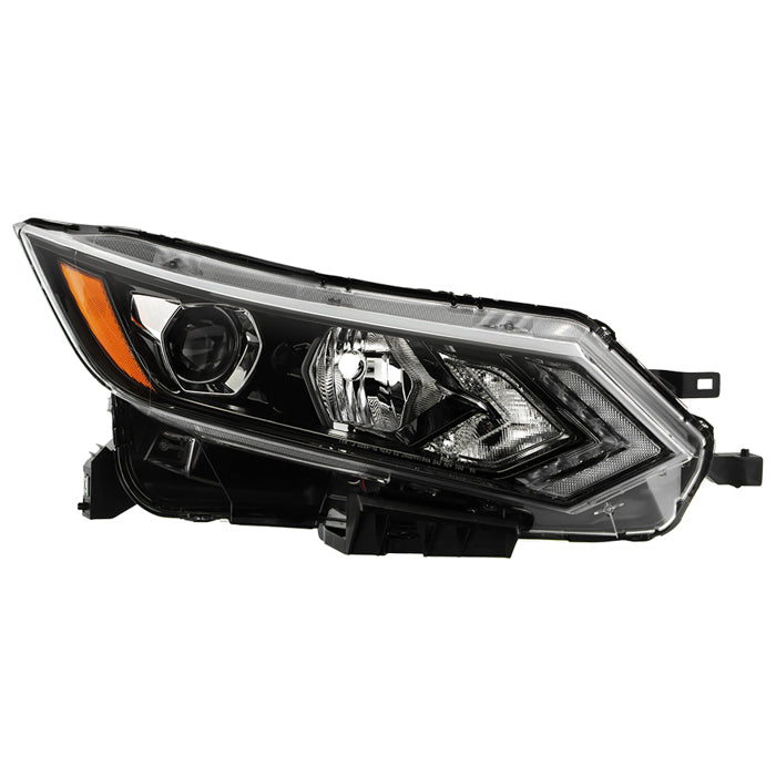 ( OE ) Nissan Rouge Sport 20-22 Halogen w/LED DRL Projector Headlight - OE Black Right