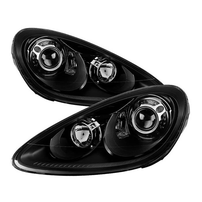 ( xTune ) Porsche Cayenne 11-14 4 w/LED DRL AFS Projector Headlights - OE Black