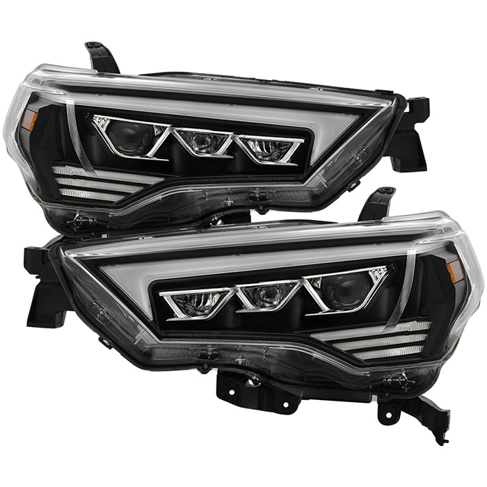( Akkon ) Toyota 4Runner 2014-2023 Light Bar Projector Headlights - Sequential LED Turn Signal - Black