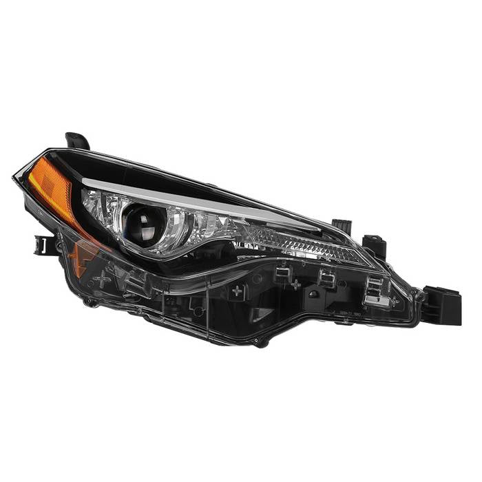 ( OE ) Toyota Corolla 17-18 Passenger Side LED Single Projector Headlights - Low Beam-LED ; High Beam-LED ; Signal-7444NA(Included) - OE Right