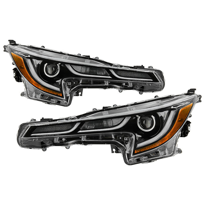 ( OE ) Toyota Corolla 20-21 L/LE Model only (SE style fit on LE) Japan Built LED Projector Headlights - Low Beam-LED ; High Beam-LED ; Signal- LED -  SE Style Black
