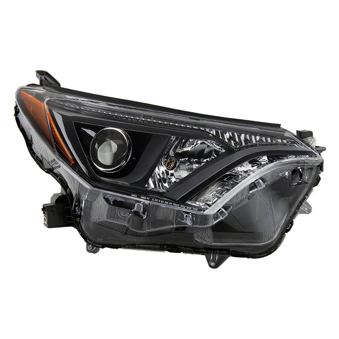 ( OE ) Toyota RAV4 16-18 (Adventure Model only) Passenger Side Halogen Headlight - Low Beam-9012(Included) ; High Beam-9012(Included) ; Signal-7444NA(Included) - OE Black Right
