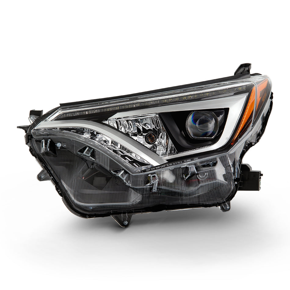 ( OE ) Toyota RAV4 16-18 Full LED Headlights (Not Fit Halogen Model) - Low Beam-LED ; High Beam-LED ; Signal-7444NA(Included) - OE Left