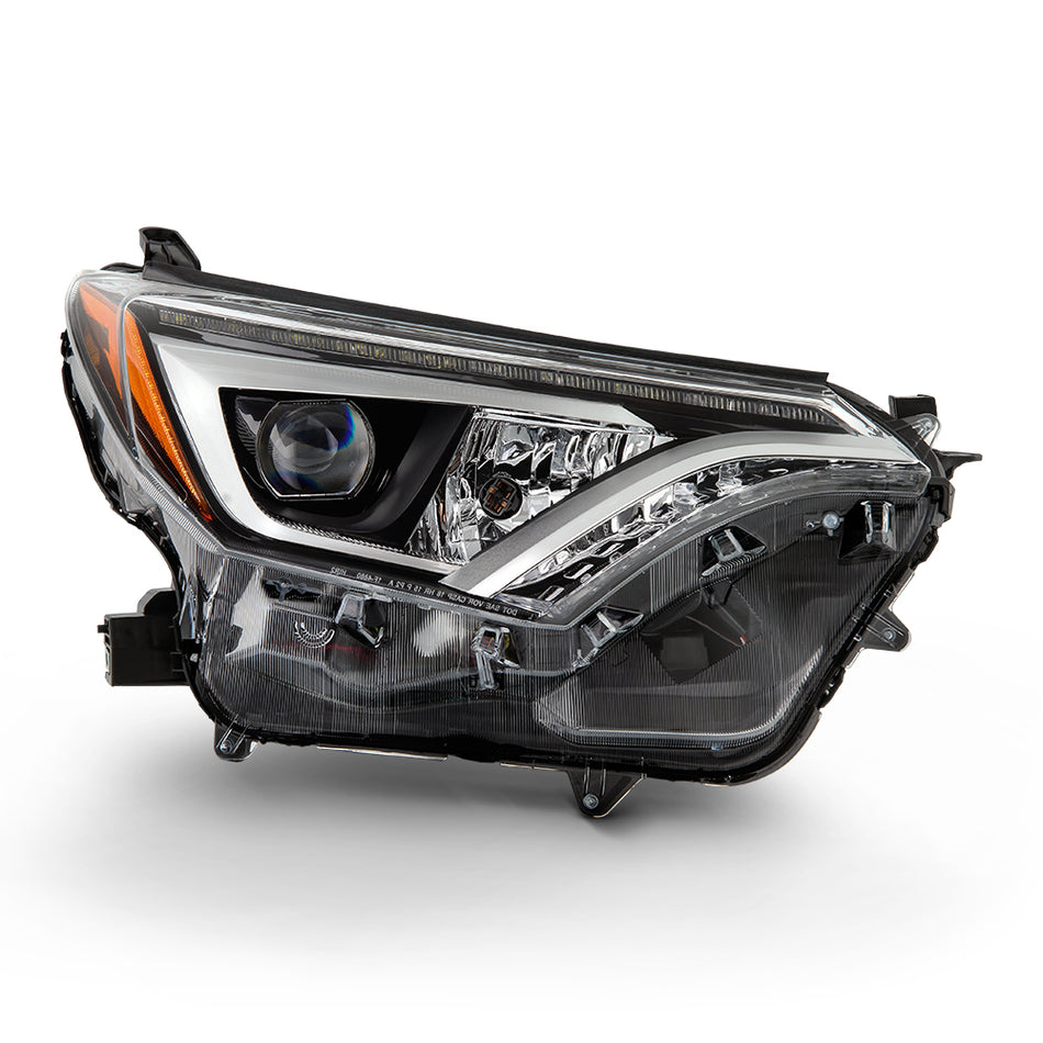 ( OE ) Toyota RAV4 16-18 Full LED Headlights (Not Fit Halogen Model) - Low Beam-LED ; High Beam-LED ; Signal-7444NA(Included) - OE Right