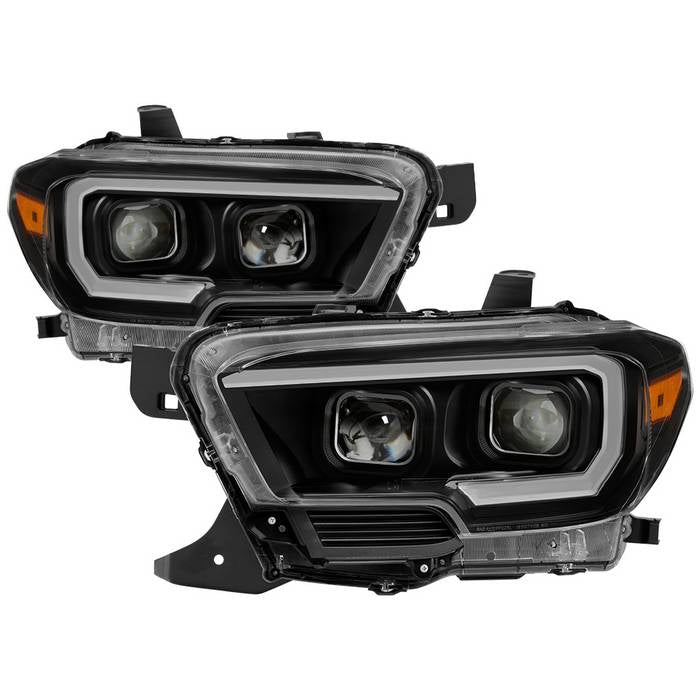 ( Akkon ) Toyota Tacoma 2016-2022 TRD Models only  ( Don‘t Fit SR & SR5 Models ) DRL Light Bar Projector Headlights w/Sequential Turn Signal - Low Beam-H7(Included) ; High Beam-H7(Included) ; Signal-LED(Included) - Black