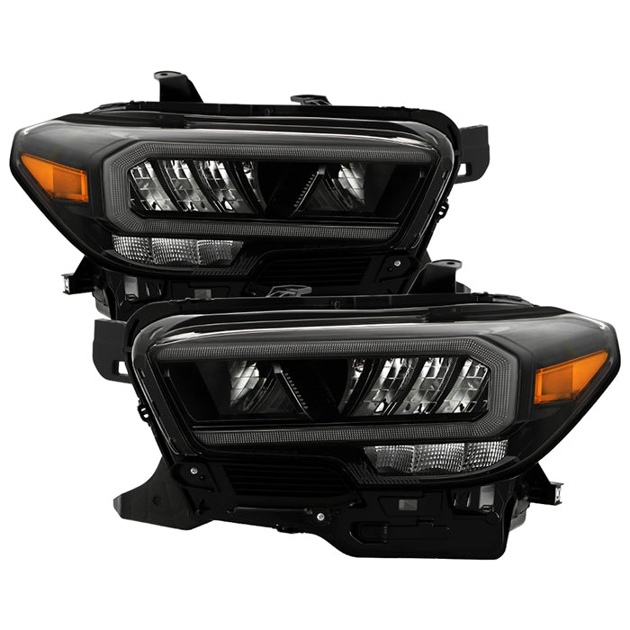 ( xTune ) Toyota Tacoma 16-22 Full LED w/DRL (OE Full LED fit on Halogen w/DRL Model) Headlight - Black