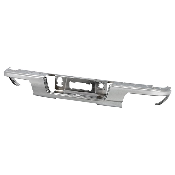 ( xTune ) Chevy Colorado 15-19 / GMC Canyon 15-19 w/o Parking Sensor Holes Rear Bumper Face Bar Rear Bumper Face Bar ( Compatible without Parking Sensor Model Only ) - Chrome (Part Link # GM1102561   OEM # 22900979 )