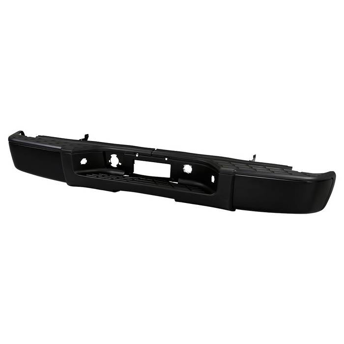 ( xTune ) Chevy Silverado 1500 07-13 / GMC Sierra 1500 07-13 ( don‘t fit Models with Park Assist Sensors Hole ) ( Don‘t Fit 2500/3500 models ) OEM Style Steel Rear Bumper - Black ( Brackets  Hardware  And Step Pads All Included ) ( OEM Part # GM1103159 )