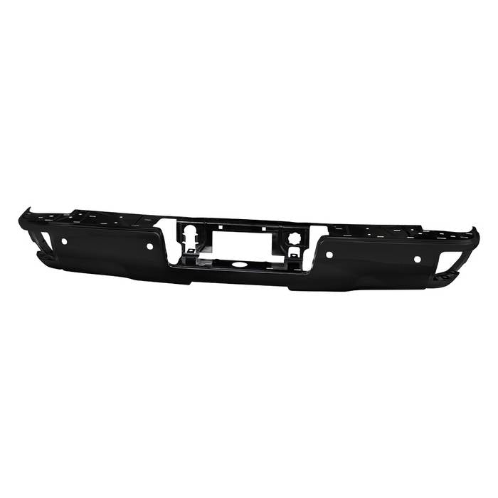 ( xTune ) Chevy 1500 14-18 / GMC Sierra 1500 14-18 ( with Park Assist Sensor Holes   Bumper Shell Only   Hardware NOT Included) Rear Steel Bumper - Black ( Part Link # GM1102563  OEM # 23112252 )
