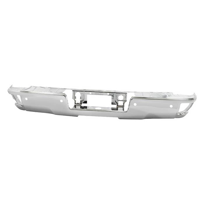 ( xTune ) Chevy 1500 14-18 / GMC Sierra 1500 14-18 ( with Park Assist Sensor Holes   Bumper Shell Only   Hardware NOT Included) Rear Steel Bumper - Chrome ( Part Link # GM1102557  OEM # 23108141 )