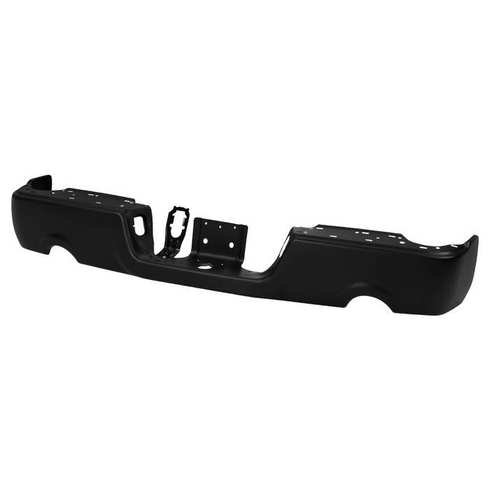 ( xTune ) Dodge Ram 1500 09-18 with Dual Exhaust Models Only ( Don‘t Fit Models with Parking Senor Hole ) OEM Style Steel Rear Bumper - Black ( Bumper Shell Only   NO Hardware Included ) ( OEM Part # CH1102372 )