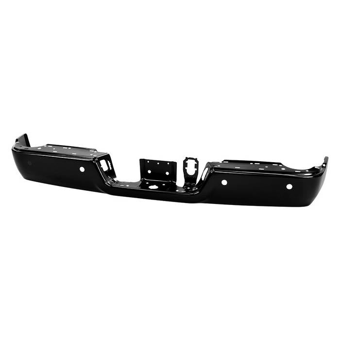 ( xTune ) Ram 2500 3500 13-18 with Parking Sensor Holds ( Don‘t Fit Models without Parking Sensor ) OEM Style Steel Rear Bumper Face Bar - Black ( OEM Part # CH1102377 )