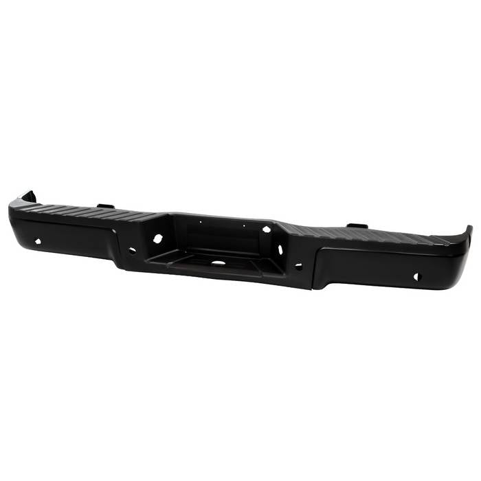 ( xTune ) Ford F150 Styeside Standard Bed 09-14 w/ Parking Sensor Holes w/o Hitch Rear Bumper Assembly ( All Hardware  Brackets  Lights and Step Pads Included ) - Black ( Part Link # FO1103167   OEM Part # 9L3Z17906DPTM )