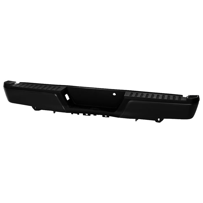 ( xTune ) Ford F150 Styeside 15-19 w/o Parking Sensor Holes & Hitch Rear Bumper Assembly ( Compatible w/oTowing Package and Rear Park Sensor Model Only  Not Compatible F150 Raptor Models) - Black