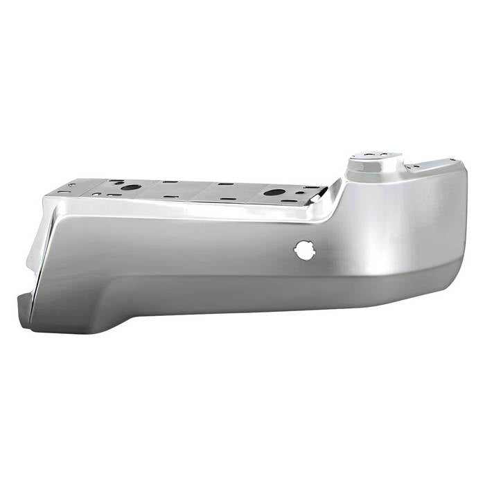 ( xTune ) Ford F250 F350 17-19  with Sensor Hole Rear Bumper Cap End - Chrome - Right  ( Part Link # FO1102387   OEM # HC3Z17906KA )