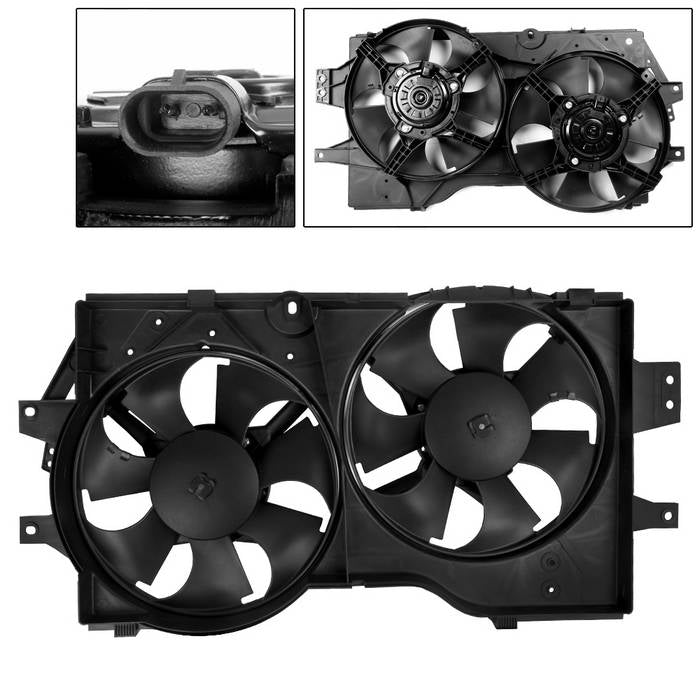 ( xTune ) Radiator Fan For Dodge Caravan 96-00 / Chrysler Town & Country 96-00
