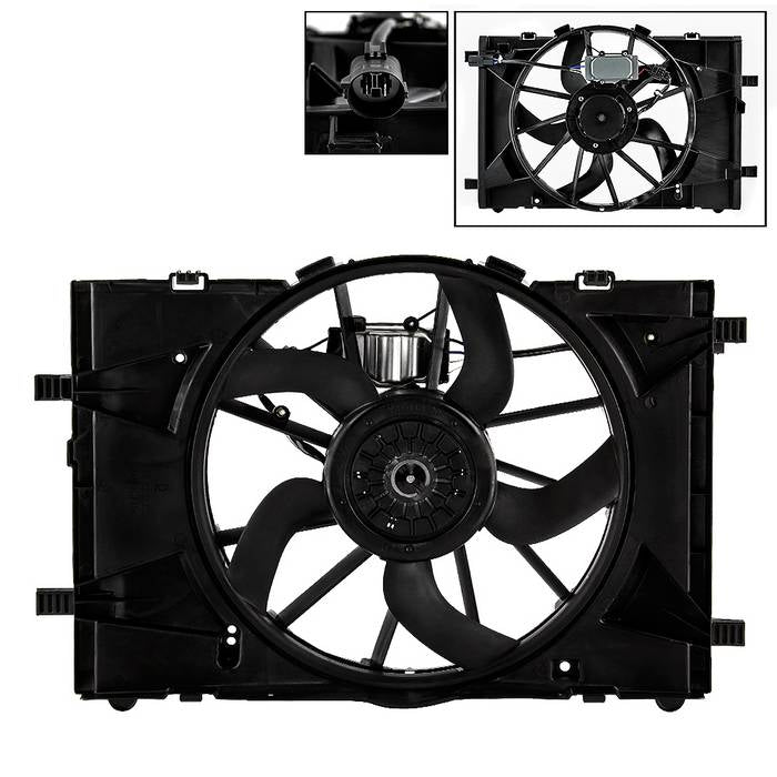 ( xTune ) Radiator Fan For Ford Fusion 10-12  Mercury Milan 10-12   Lincoln MKZ 11-12
