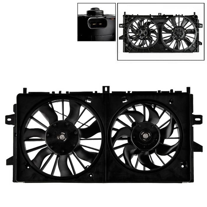 ( xTune ) Radiator Fan For Buick LaCrosse 05-08  Chevy Impala 06-11  Monte Carlo 06-07