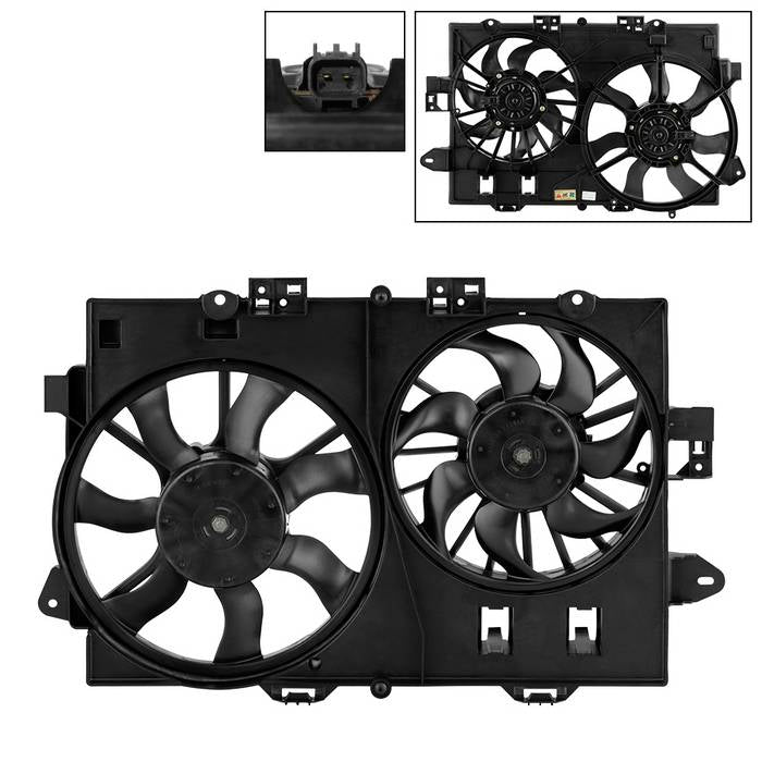 ( xTune ) Radiator Fan For Chevy Equinox 06-08   Pontiac Torrent 06-08