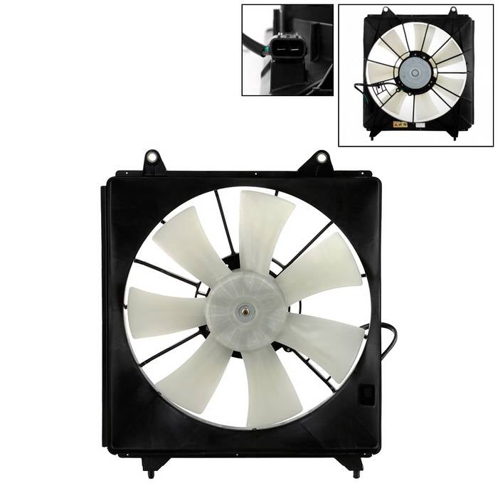 ( xTune ) Radiator Fan For Honda Accord 13-17  Acura TLX 15-17