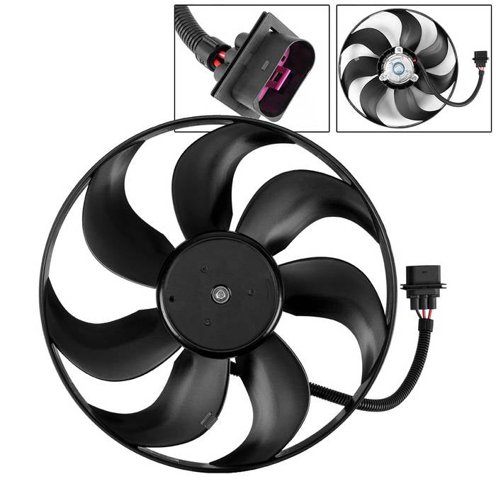 ( xTune ) Radiator Fan For VW Golf Jetta 99-06   Audi TT 00-06 Driver Side